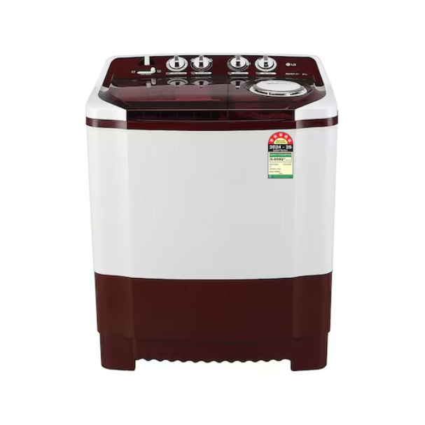 LG Washing Machine 5star P8530SRAZ 8.5KG Burgundy, Fast Dry | NRE