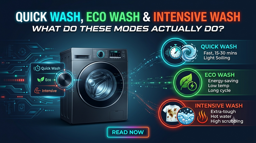 Quick Wash, Eco Wash & Intensive Wash: What Do These Modes Actually Do?