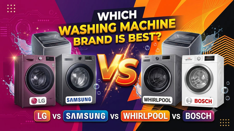 Which Washing Machine Brand Is Best LG vs Samsung vs Whirlpool vs Bosch