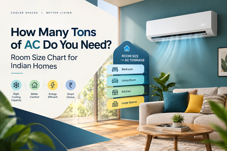 How Many Tons of AC Do You Need? Room Size Chart 