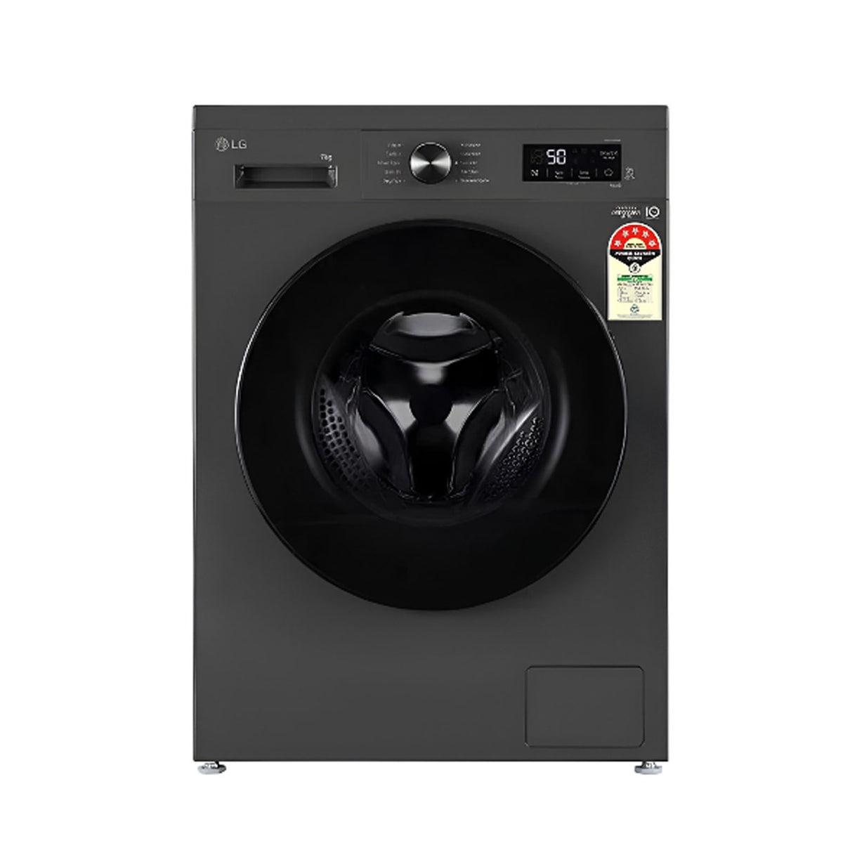 LG Washing Machine Front Load 9Kg FHB1209Z4M Black | NRE