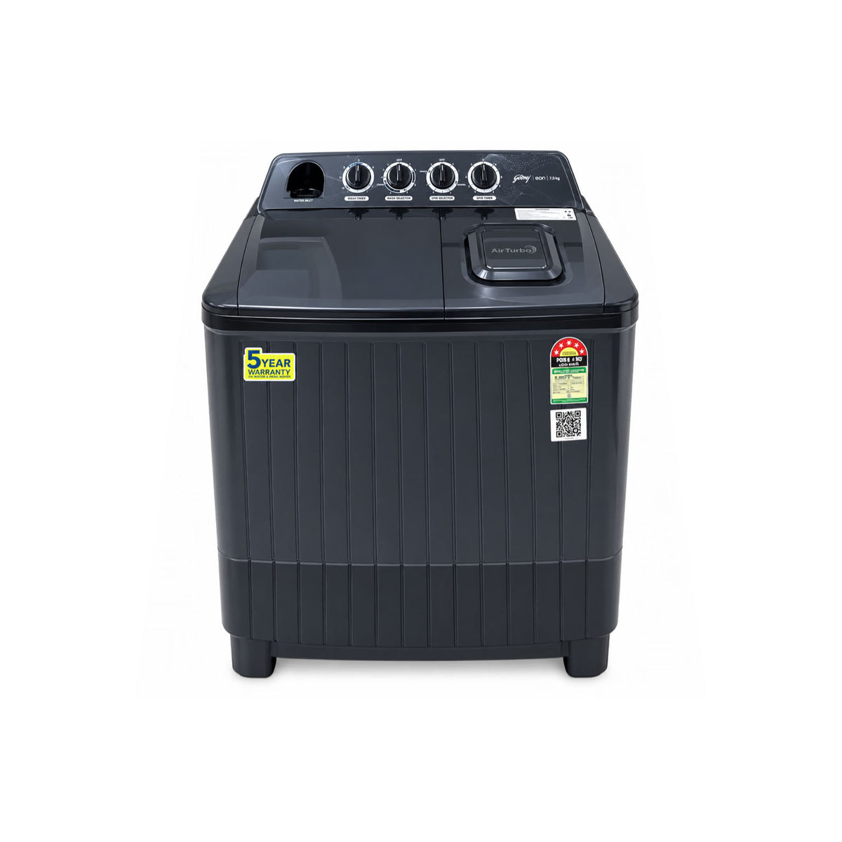 Kelvinator Washing Machine SATT KWS-N75ERSKD 7.5 KG
