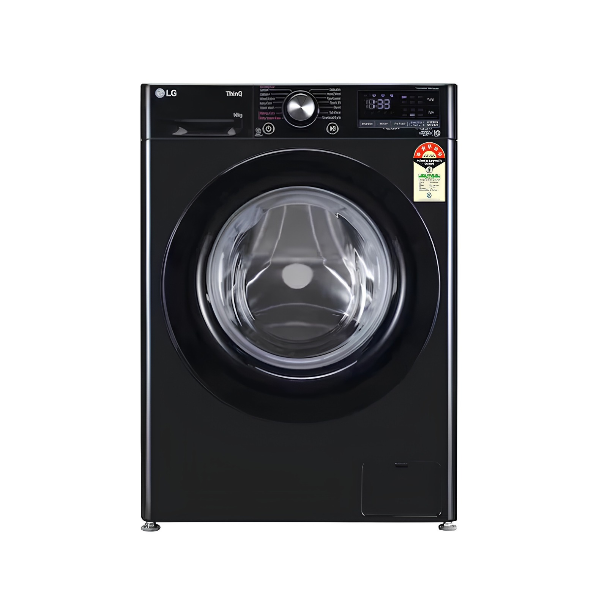 LG Washing Machine 10Kg FHP1210Z3O 1200RPM Onyx Black 5star | NRE