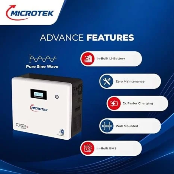 Microtek Smart Energy Wall  I-LITHIUM WIFI 3000SW 25.6V Pearl | NRE