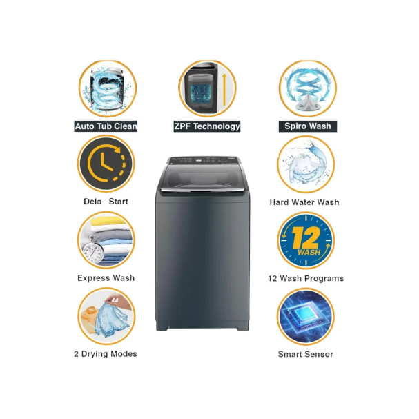 WHIRLPOOL WM SW PRO PLUS H 8.5 KG MIDNIGHT GREY 10YRM(31639)