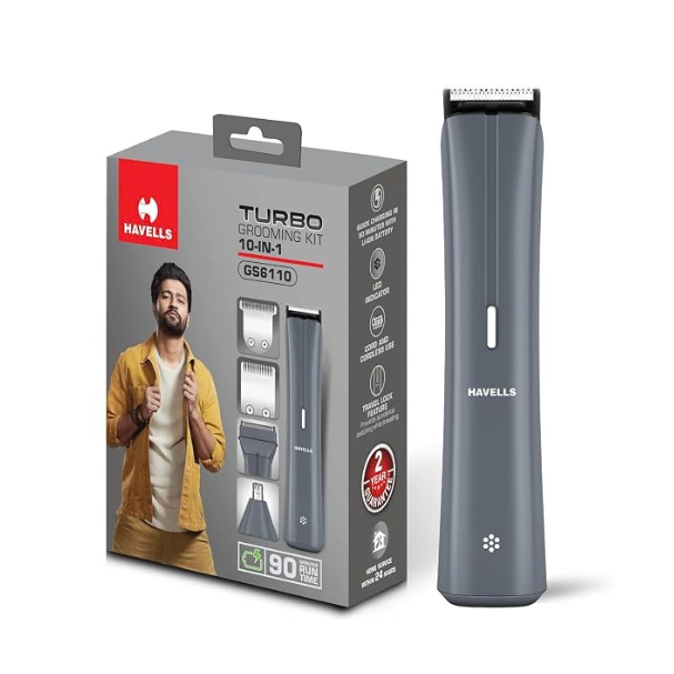 Havells Grooming Kit 10 IN 1 GS6110 Grey | NRE