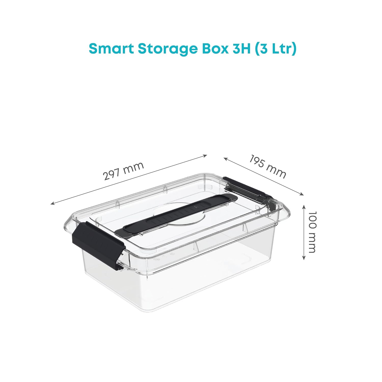ALL TIME SMART STORAGE BOX 3H (3LTR)  ASSORTED