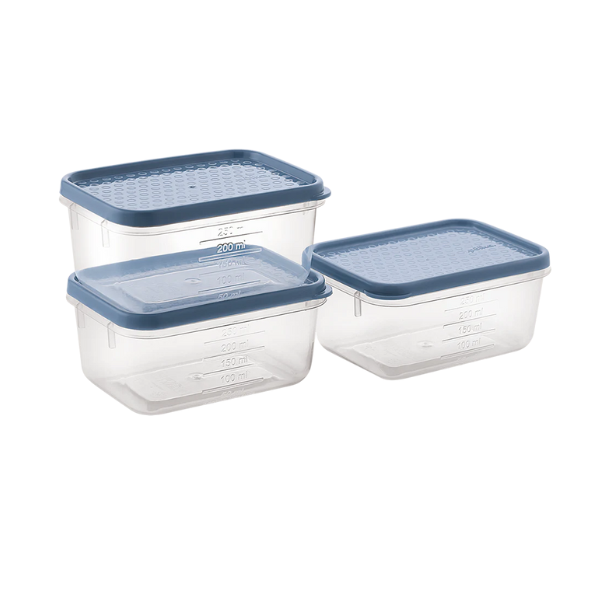 ALL TIME FOOD SAVER CONTAINER 650H 1950ML 3 PCS SET 408386