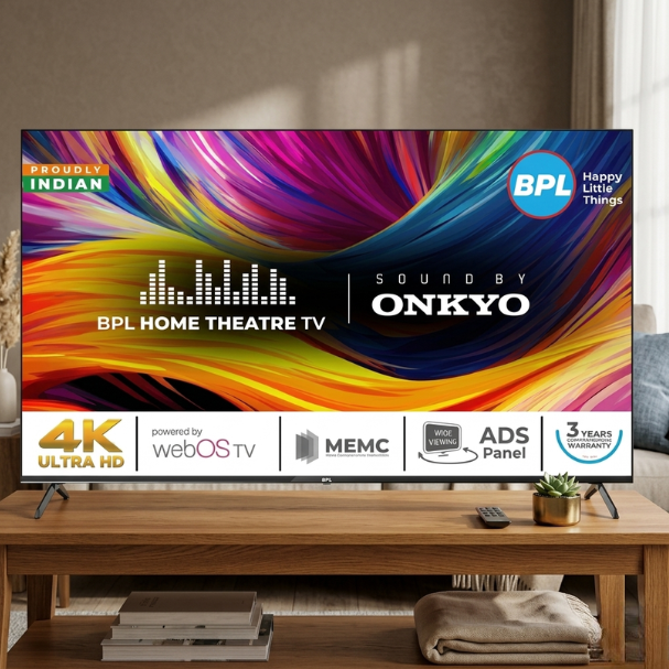 BPL LED 55 4K HOME THEATRE ONKYO TV 55UE7340