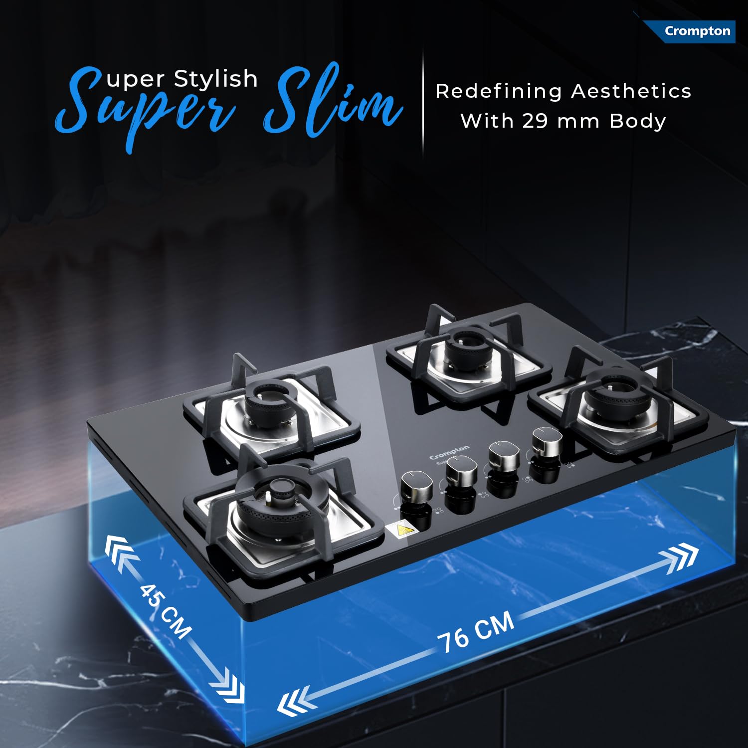 CROMPTON HOB TAB-SMHB784-MBL MATT