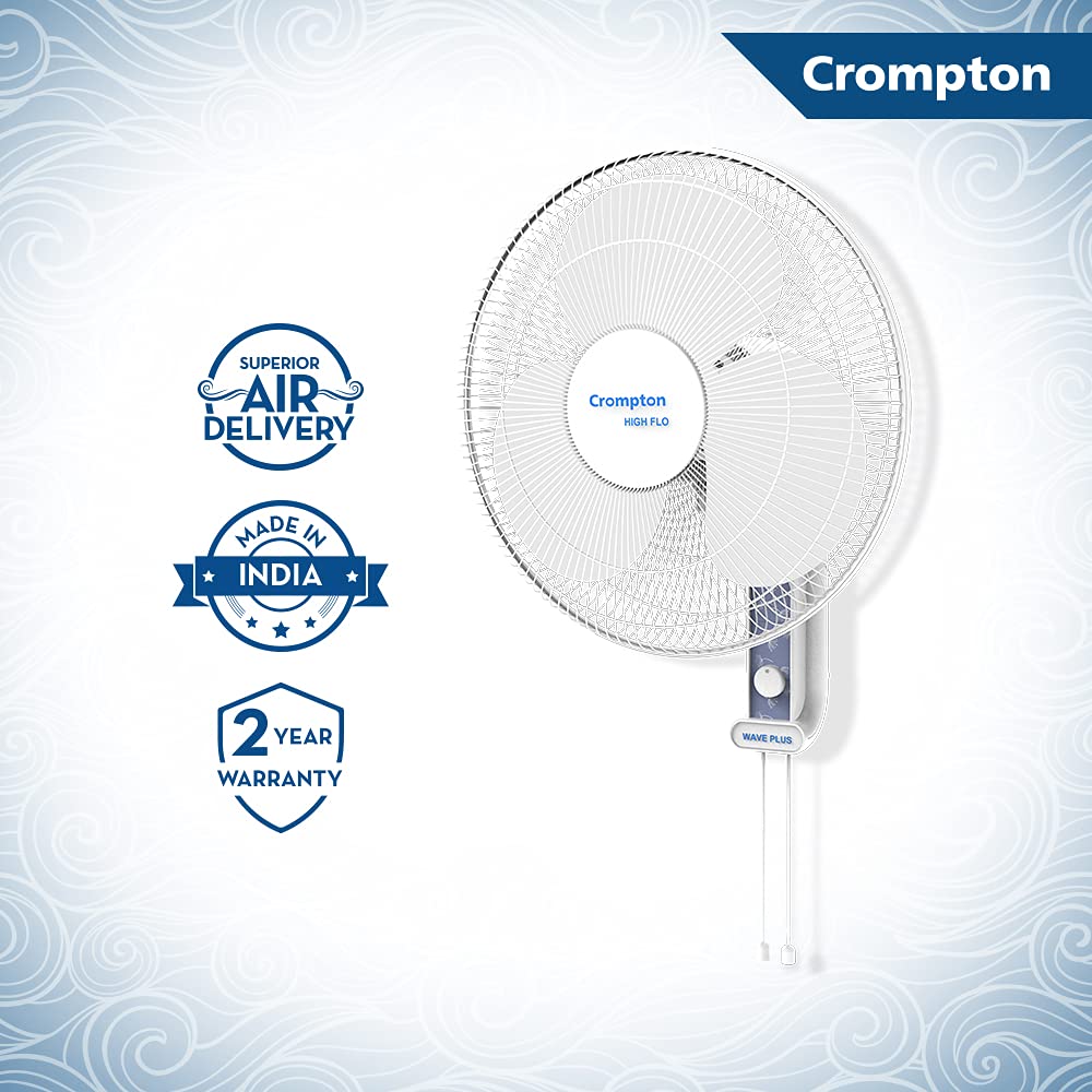 CROMPTON W/F HIFLO WAVE PLUS 400 MM KD WHITE