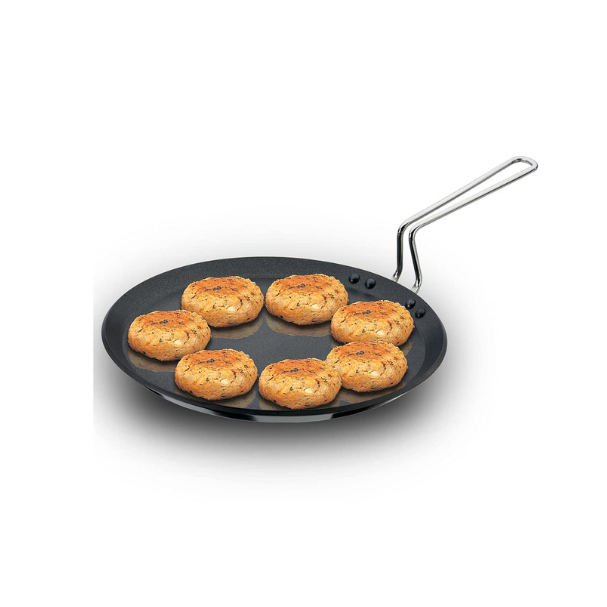 HAWKINS N/S 30CM FLAT TAVA WITH PLASTIC HANDLE (NFT30P)