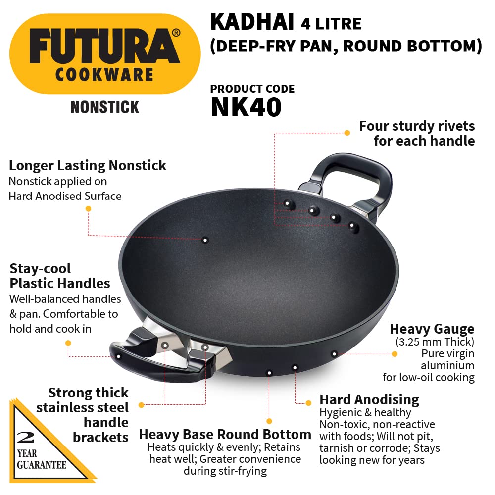 HAWKINS N/S KADHAI 4L 30CM (NK40)
