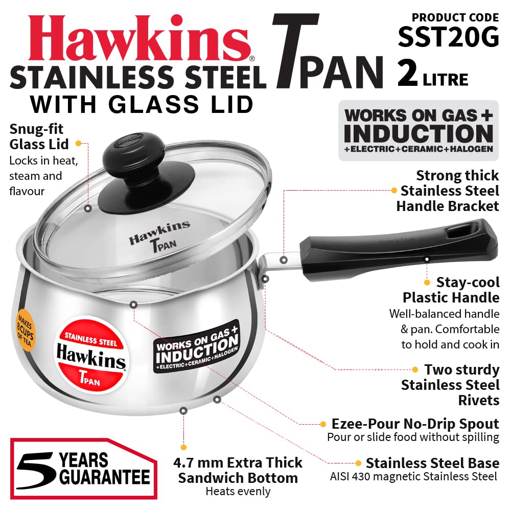 HAWKINS N/S SS 2L T-PAN WO LID (SST20)
