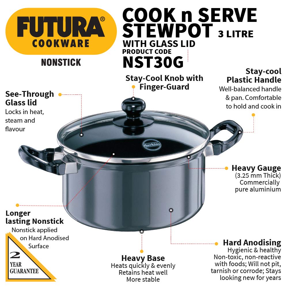 HAWKINS N/S STEWPOT 3L (NST30G)