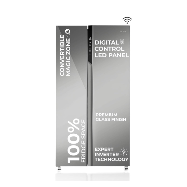 HAIER SBS HRS-682PMGU1 602L 3S MIRROR GLASS