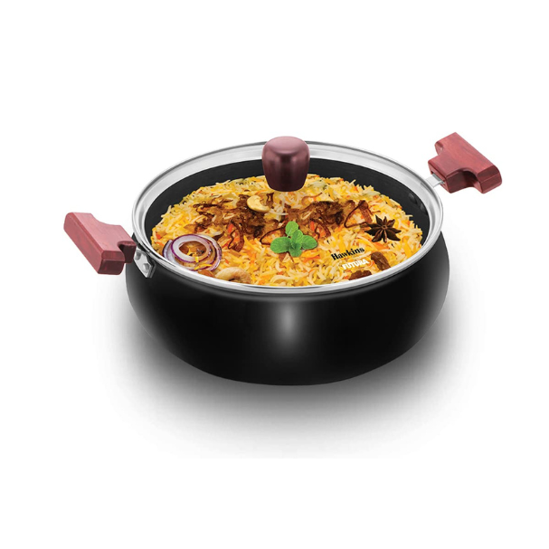 HAWKINS N/S HANDI  5L FUTURA HA CNS WITH GLASS LID (ACH50G)