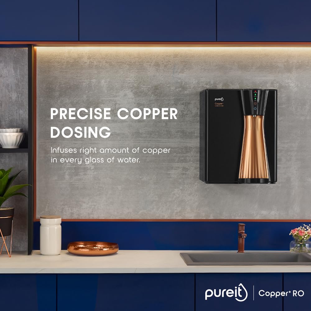 HINDUSTAN PUREIT WATER PURIFIER COPPER ECO MINERAL  RO+UV+MF