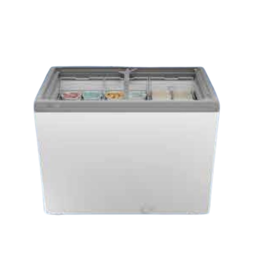 HAIER FREEZER HFC-425GL4 425L 4S GLASS TOP W/LED