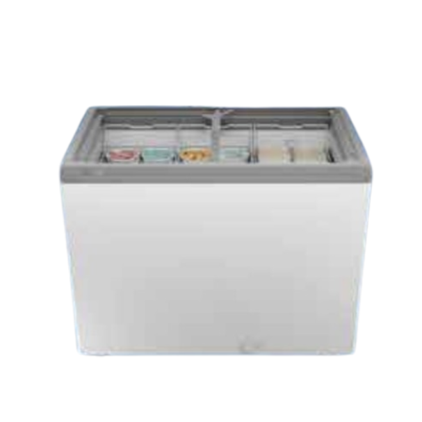 HAIER FREEZER HFC-325GL3 325L 3S GLASS TOP W/LED