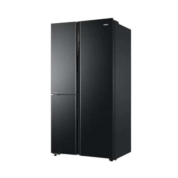 HAIER SBS HRT-683KGU1 598L 3S 3 DOOR BLACK GLASS