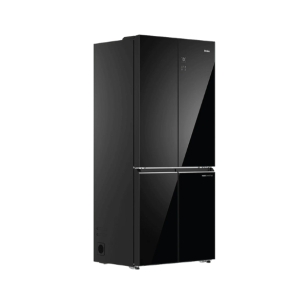 HAIER SBS HRB-600KGU1 520L 3S 4 DOOR BLACK GLASS