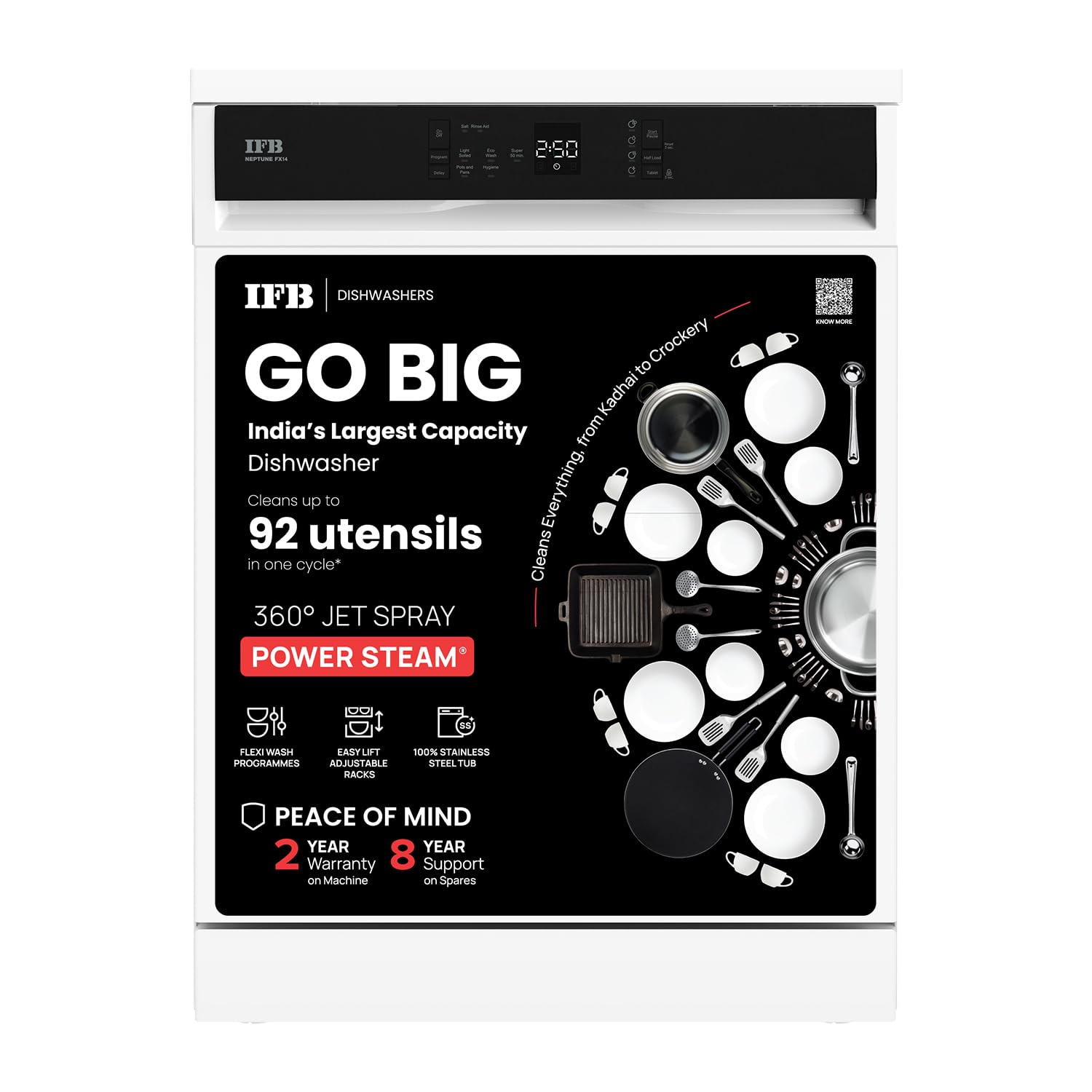 IFB DISH WASHER NEPTUNE FX14 WHITE