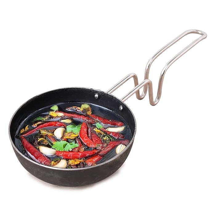 THE INDUS VALLEY IRON TADKA PAN STL HNDL 13.5CM (KC FE TP 002)