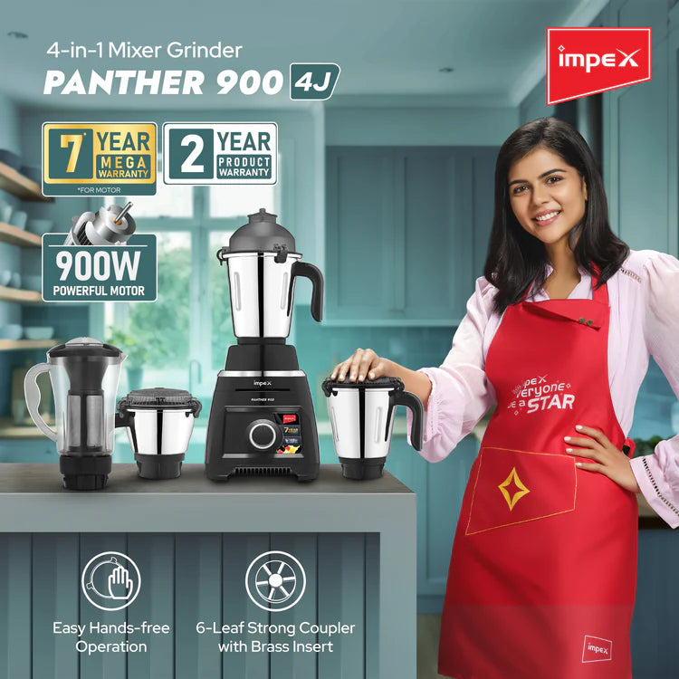 IMPEX MIXER GRINDER PANTHER 900 4J BLACK