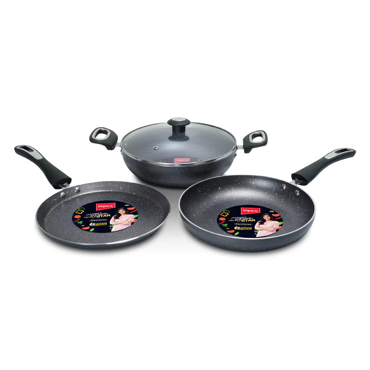 IMPEX ROYAL GRANITE COOKWARE 4PCS SET (RKTF 24G)