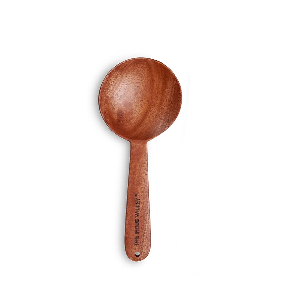 THE INDUS VALLEY WOODEN LADLE 23CM (KS NW SE 002)