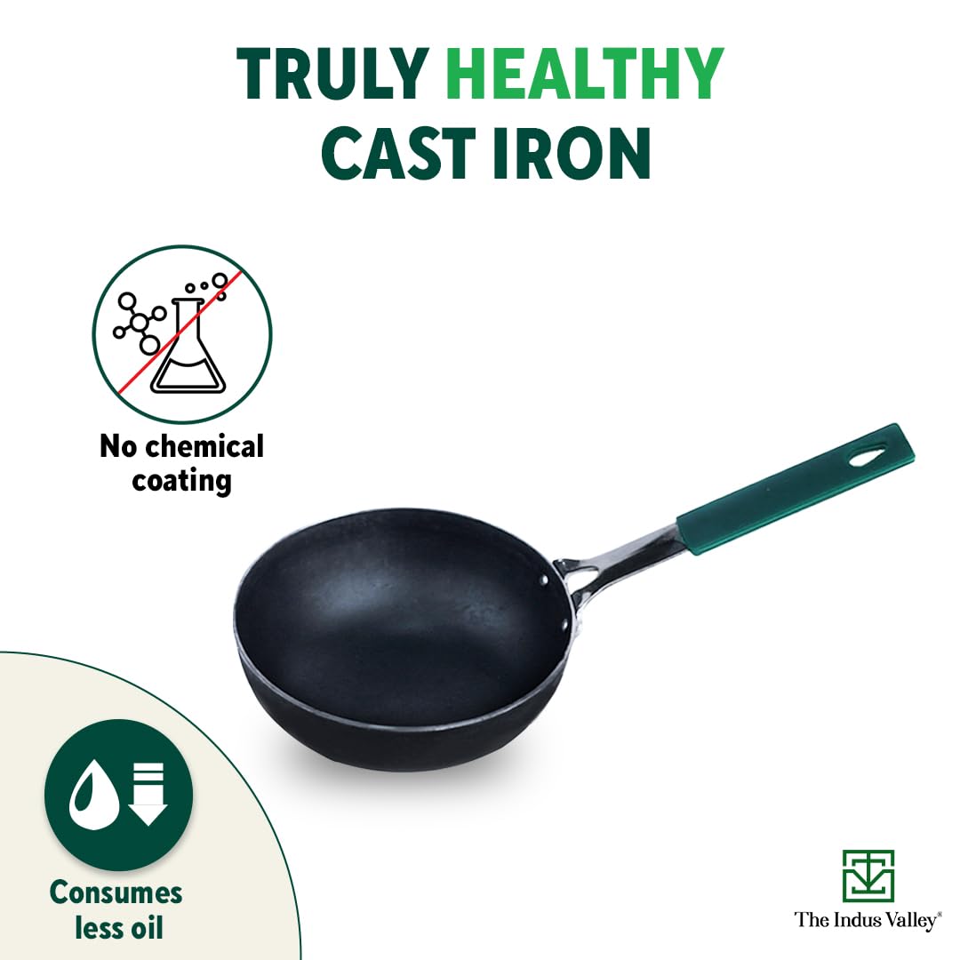 THE INDUS VALLEY IRON TADKA PAN SILICON HNDL (KC FE TP 005)