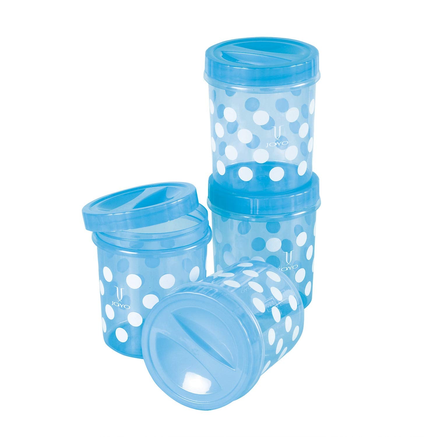 JOYO SPACIO CONT 1000ML 4PC SET POLKA PRT