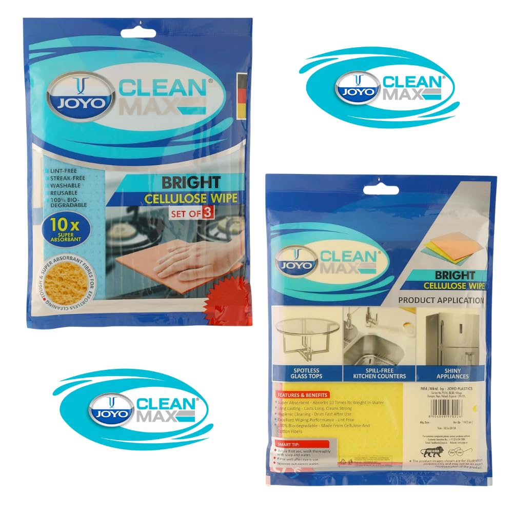 JOYO BRIGHT CELLULOSE WIPE 3PC SET