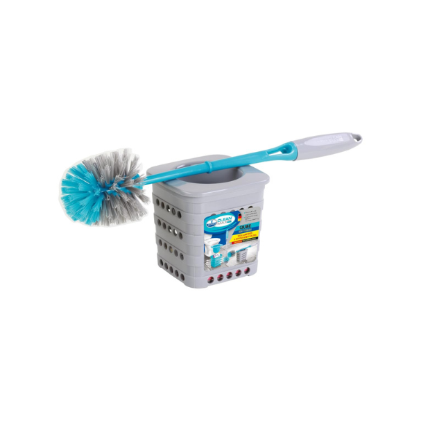 JOYO QUBE ROUND TOILET BRUSH W/AIRFRESH CONT