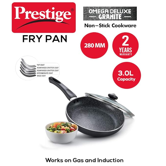 PRESTIGE N/S OMEGA DLX G FRY PAN 280 MM W L (36309)