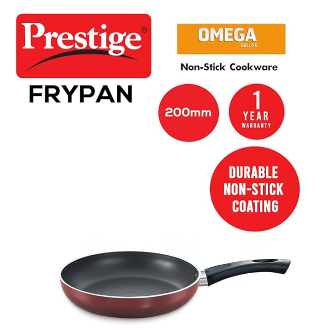 PRESTIGE N/S OMEGA DLX FRY PAN 200 MM W/O LID(36722)
