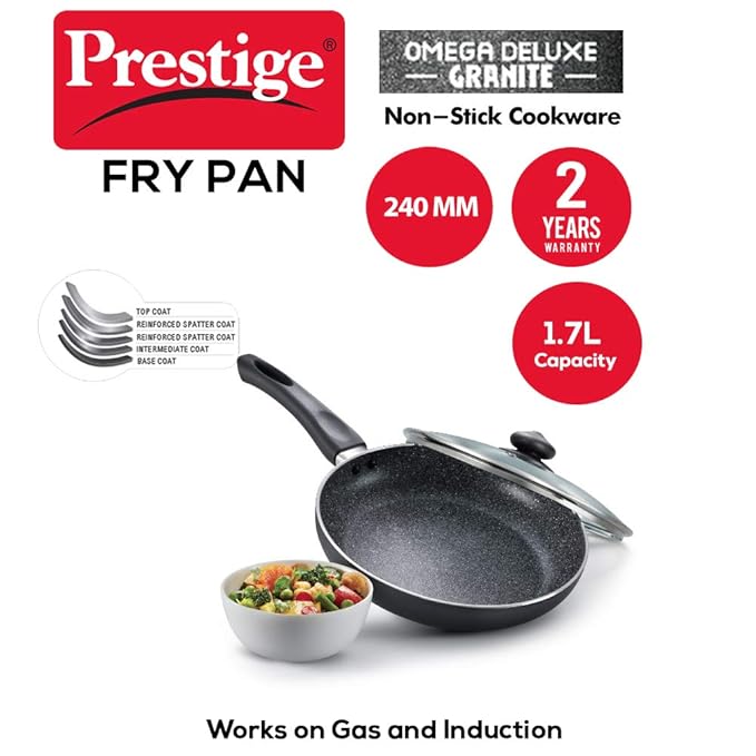 PRESTIGE N/S OMEGA DLX G FRY PAN 240 MM W L (36307)