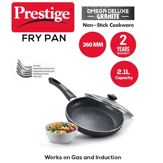 PRESTIGE N/S OMEGA DLX G FRY PAN 260 MM W L (36308)