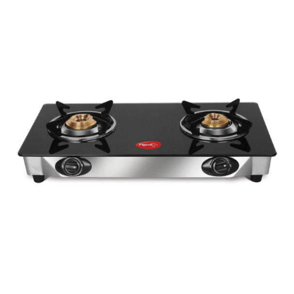 PIGEON LPG GLASSTOP-2B AYUSH BLK