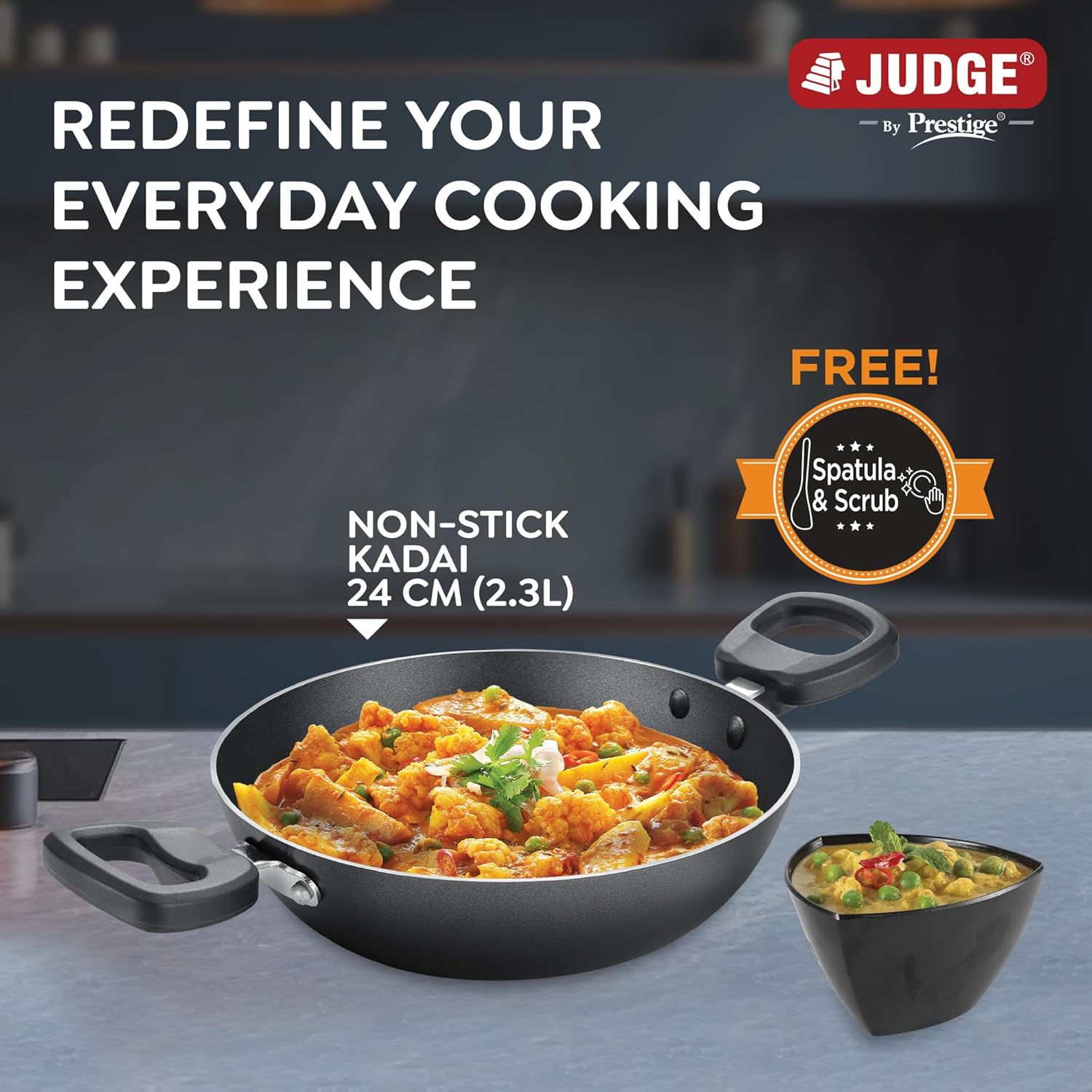 JUDGE PRESTIGE N/S COOKWARE  EVERYDAY 240 KADAI WGL (37285)