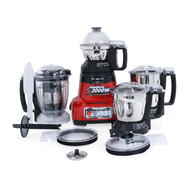 PANASONIC MIXER GRINDER MX-AE475 RED DOMESTIC 750W, 4JAR WITH FILTER