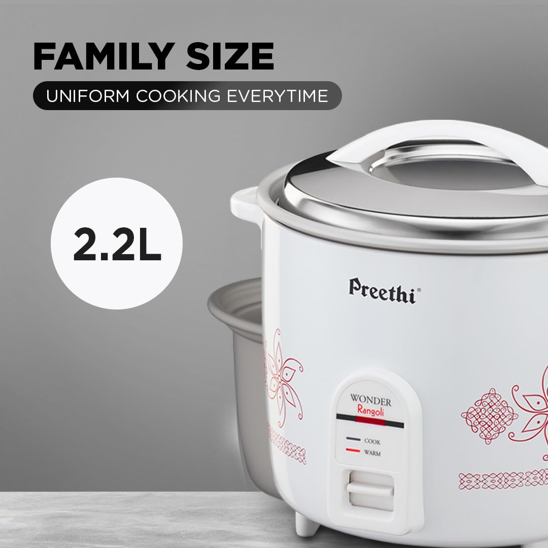PREETHI RICE COOKER ELECTRIC RANGOLI-RC321 2.2 LTR (14000029)