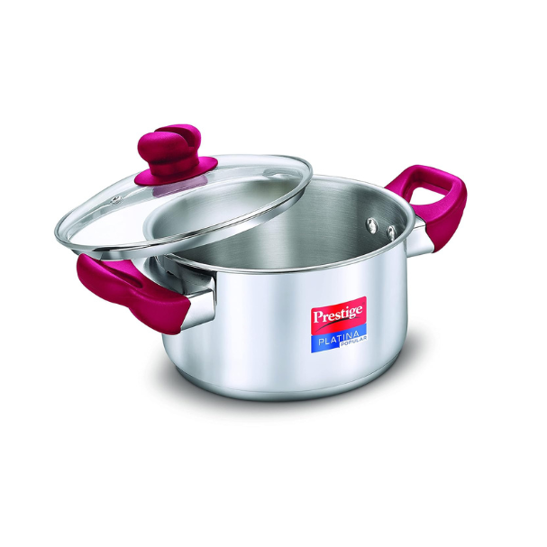 PRESTIGE SS PLATINA POP COOKEWARE CASSEROLE 220MM(36892)