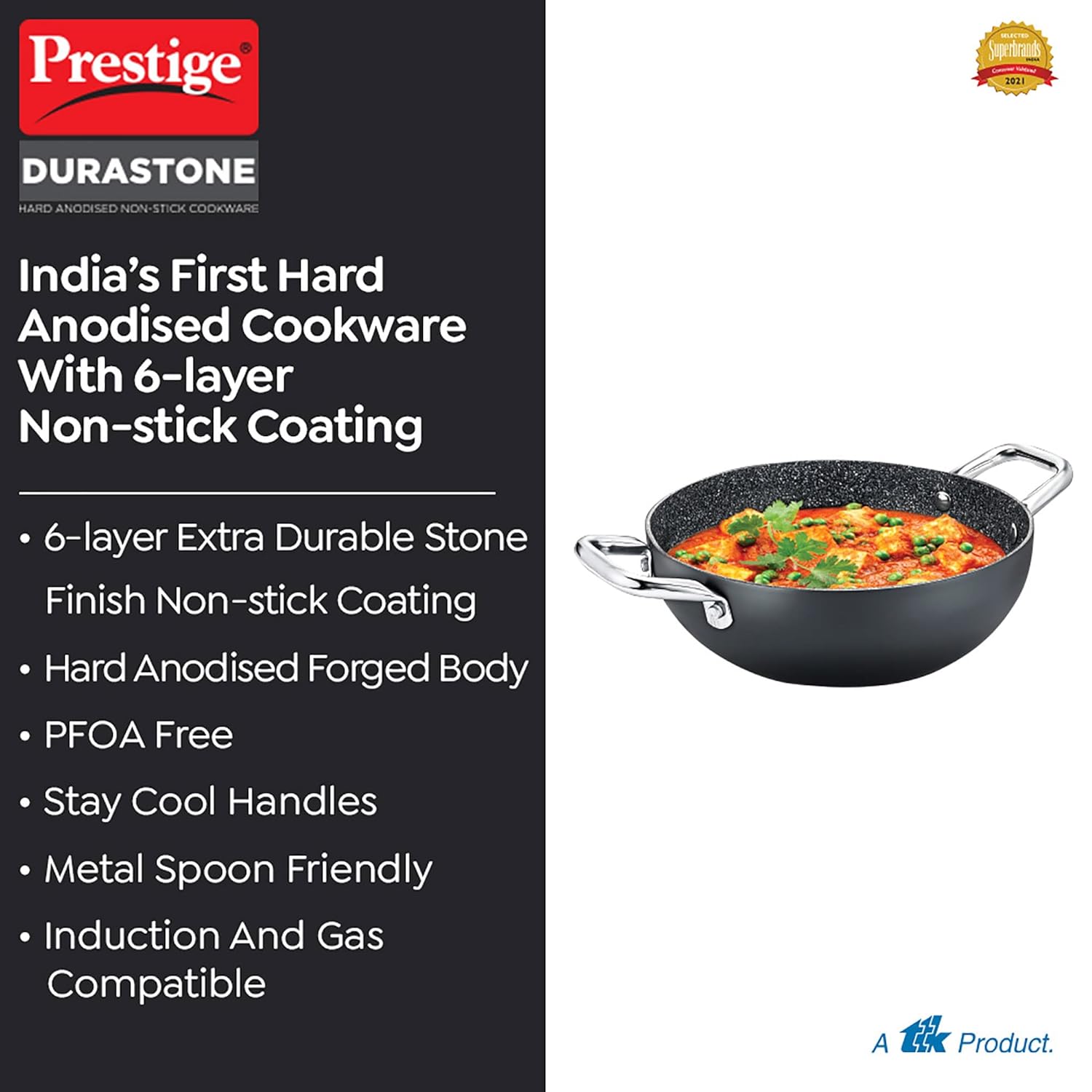 PRESTIGE DURASTONE DIA 300 DEEP KADAI WGL HA NSTK (38144)
