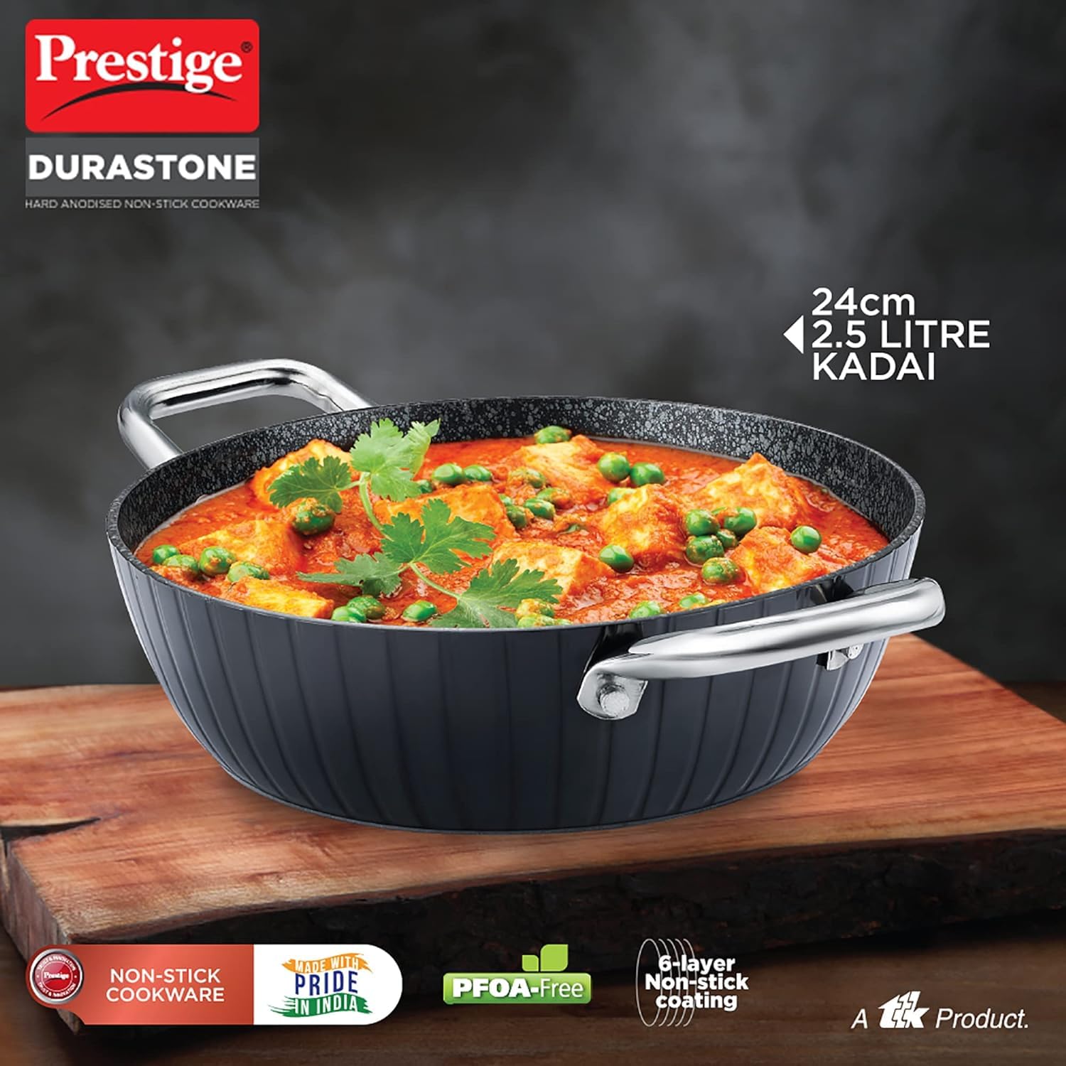 PRESTIGE  DURASTONE DIA 240 KADAI WGL HA WITH NSTK (37578)