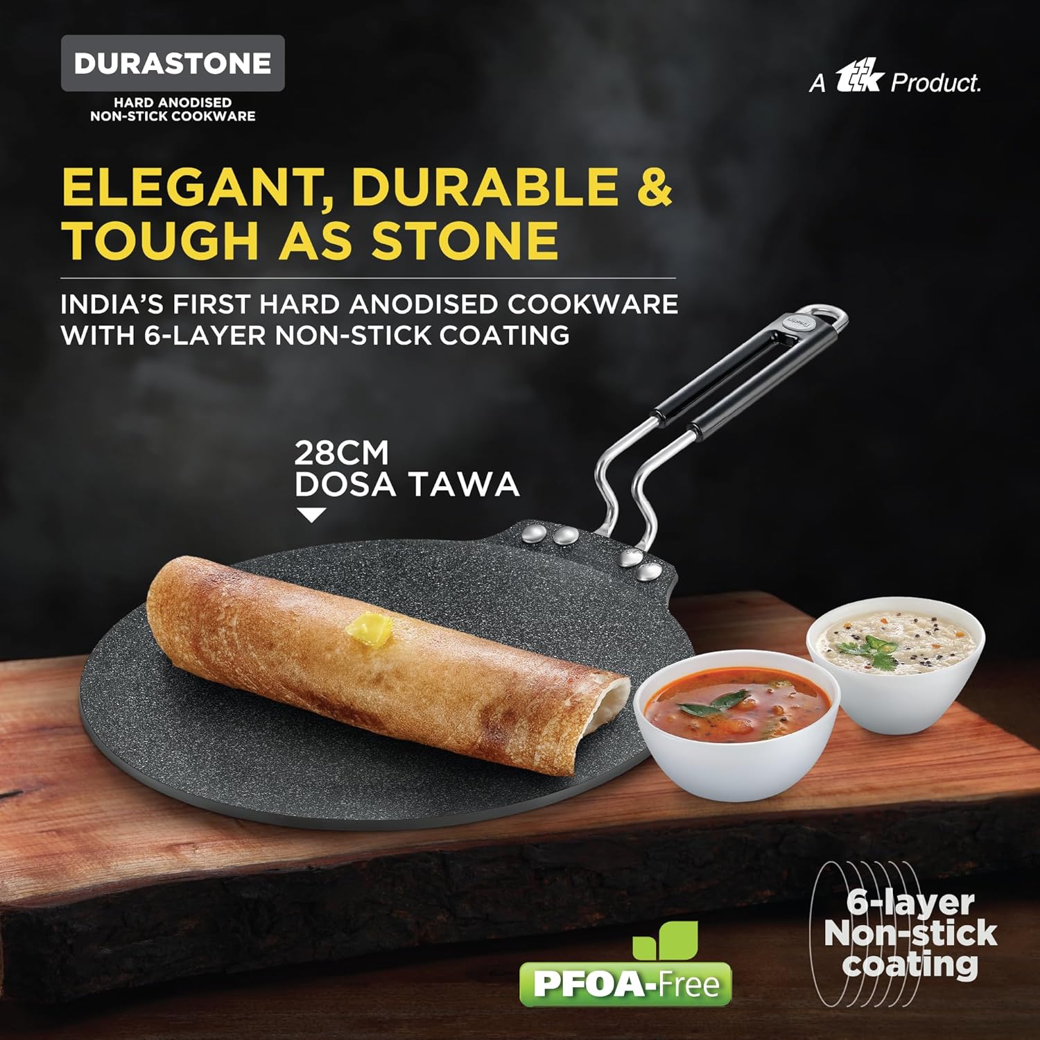 PRESTIGE DURASTONE DIA 280 FLAT DOSA TAWA HA NSTK (38149)