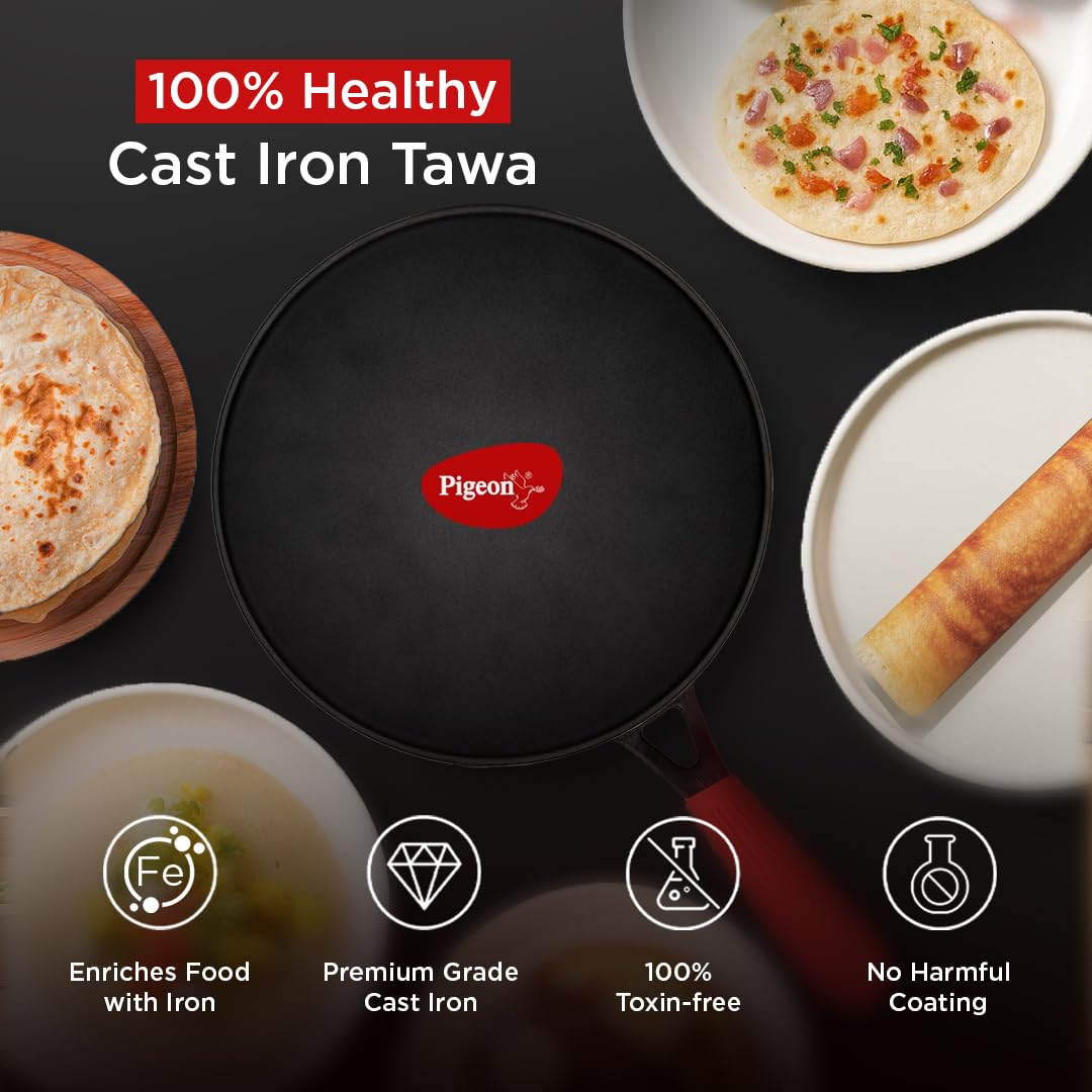 PIGEON  CAST IRON IMPIRI CURVED TAWA DIA 280