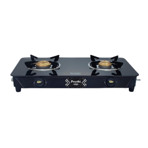 PREETHI LPG STOVE ALIYA 2B WITH BATI (19000128/19000153)