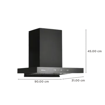 SUNFLAME CHIMNEY CUPO 90 BK